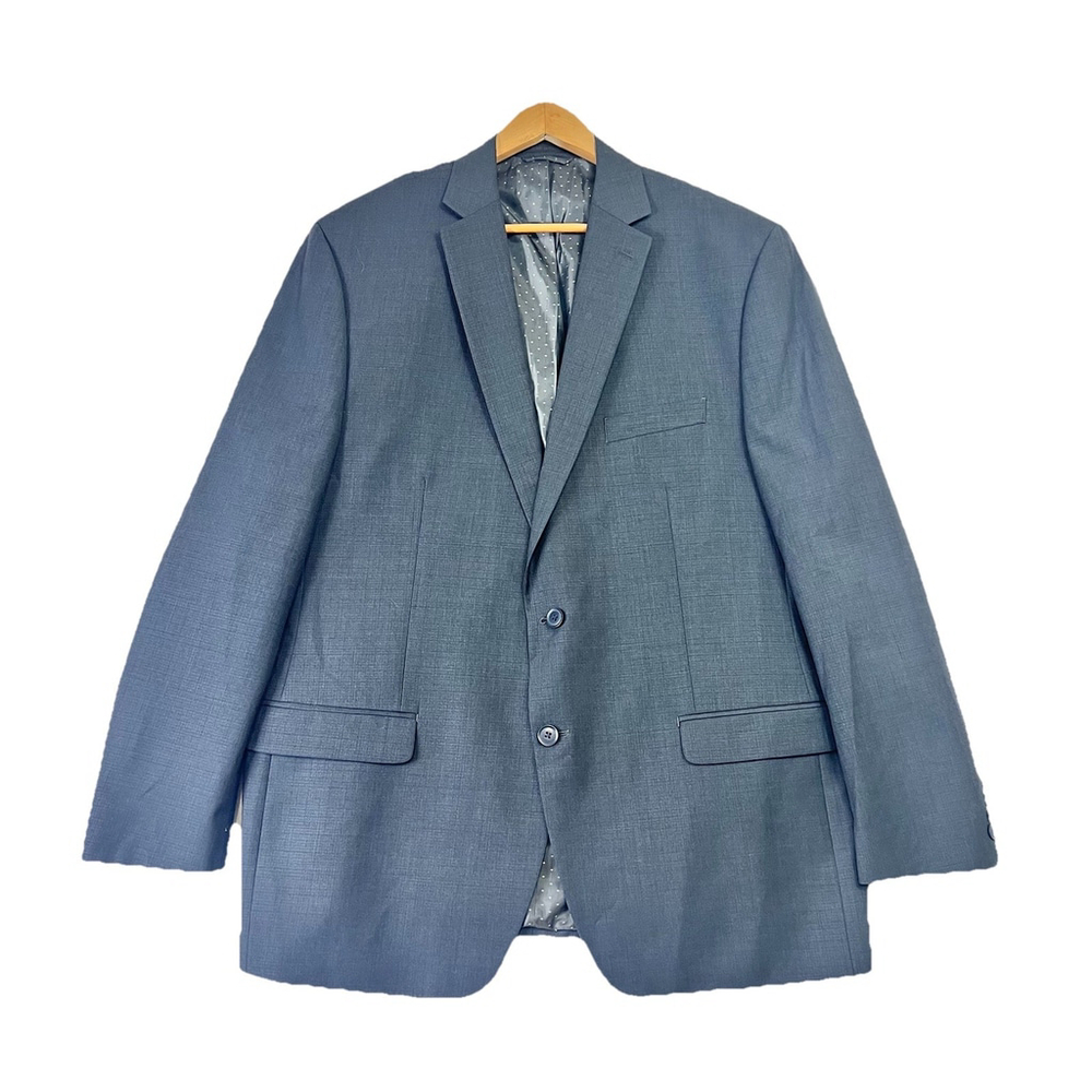 Michal Strahan 48L Gray Stretch Wool Mens Blazer Sport Coat Jacket